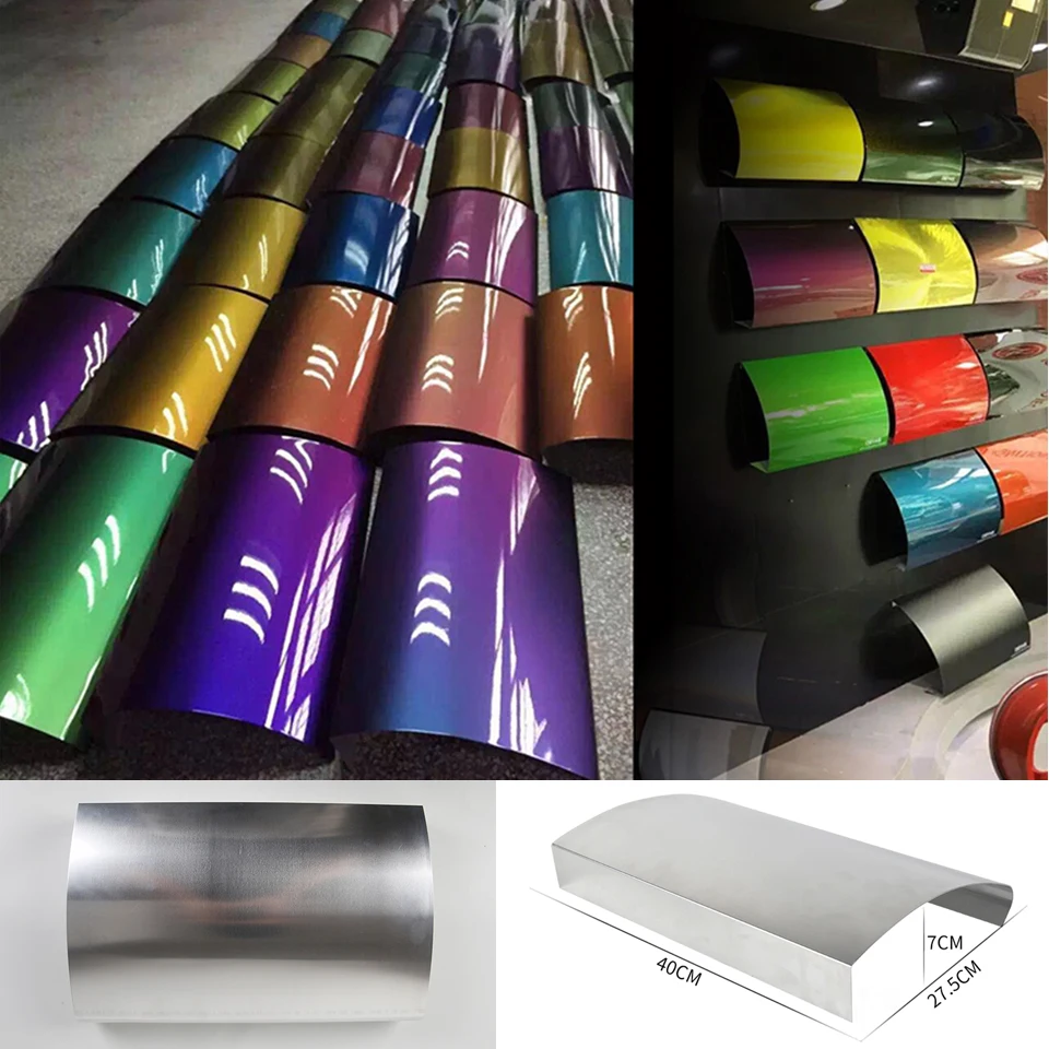 Aluminum Car Speed Shape Wrap Vinyl Film Color Shown Curved Display Panel For Vehicle Wrap / Dip Paint Display MO-A16 5pc