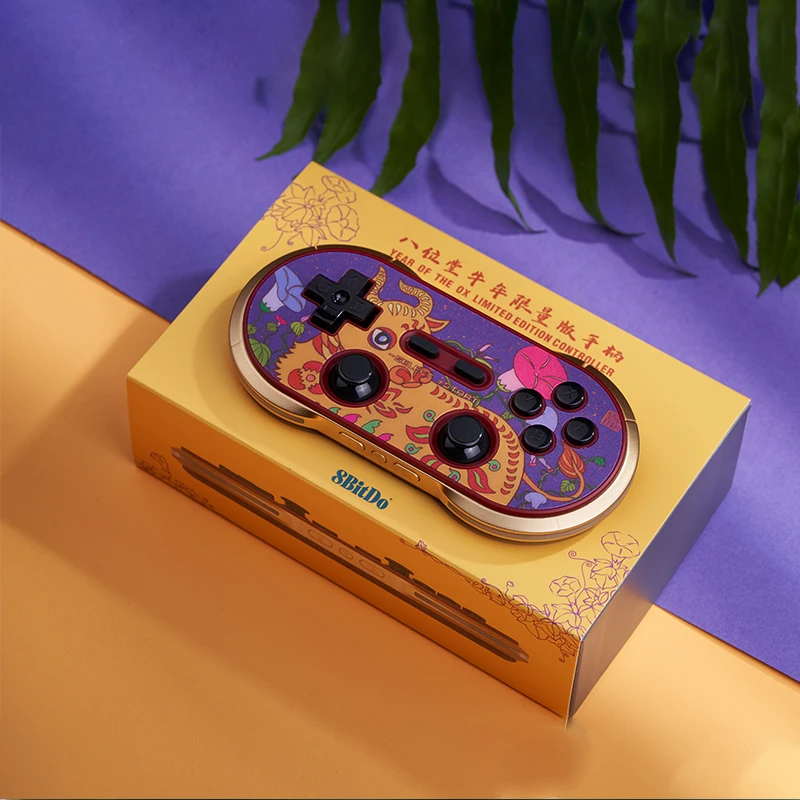 2021 8BitDo New Year Limited Edition Controller for Switch Windows macOS Steam Android N30 Pro2 Wireless Bluetooth Gamepad