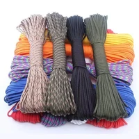 20m 30m 4 size dia parachute cord lanyard rope mil spec type iii 7 strand climbing camping survival rope hiking clothesline