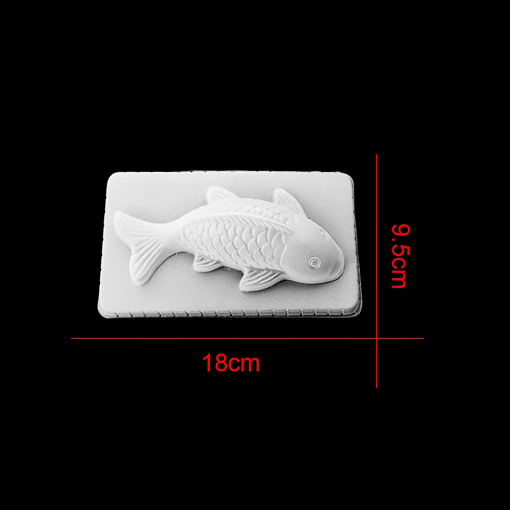 S Новые DIY 3D Koi Рыбы пластиковае формы для торта шоколадного желе формы для сладостей форма для выпечки - Цвет: S