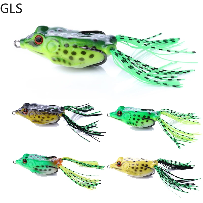 

2021 New Bionic Frog Fishing Bait High-quality Fishing Accessories For Black Fish Fishing 6cm-12g 5 Colors Available
