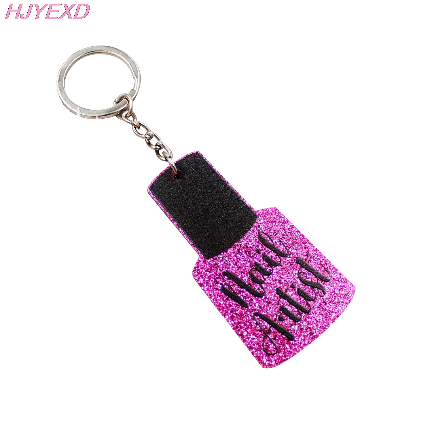 (1piece) KC037- Nail Artist Keychain Long UV Print Laser Cutout Glitter Acrylic | Key Chains
