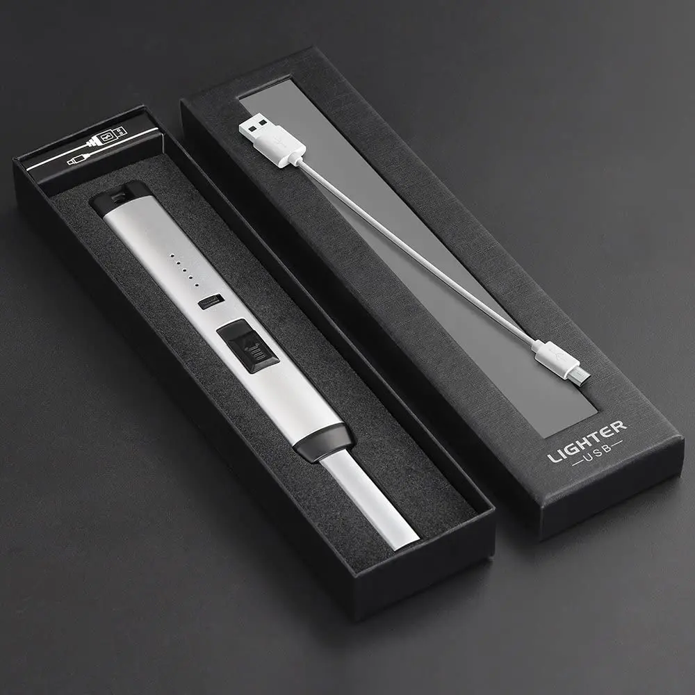 

Arc lighter Plasma arc lighter long USB charging, used for candle, gas stove, BBQ camping