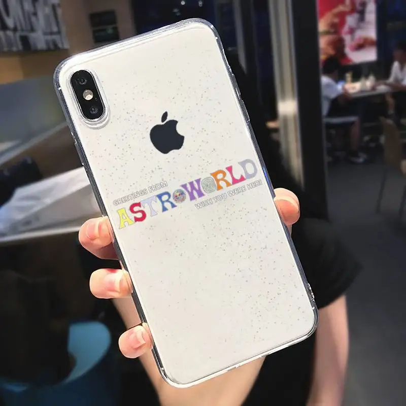 

Travis Scotts Astroworld rapper Phone Case Transparent soft For iphone 5 5s 5c se 6 6s 7 8 11 12 plus mini x xs xr pro max