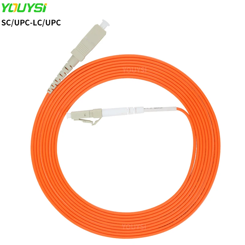 YOUYSI SC/UPC-LC/UPC Fiber Patch Cable SC-LC Multimode Fiber Jumper MM Simplex OM1/OM2 1m 2m 3m 5m 10m