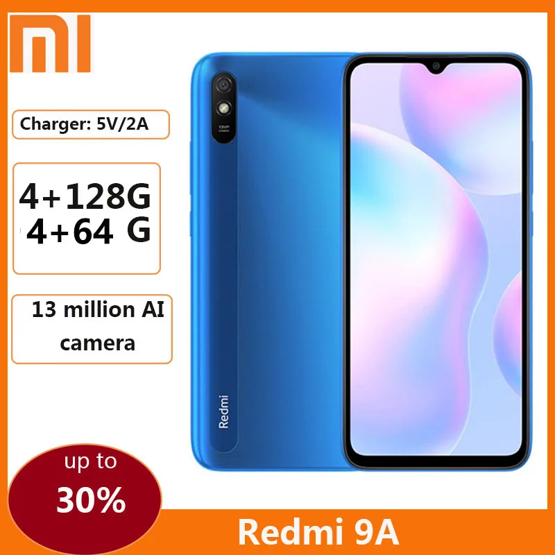 

Xiaomi Redmi 9A Global Version 9 A smart Phone Octa Core 13MP HD+ 5000mAh MTK Helio G25 AI Rear Camera 6.53"