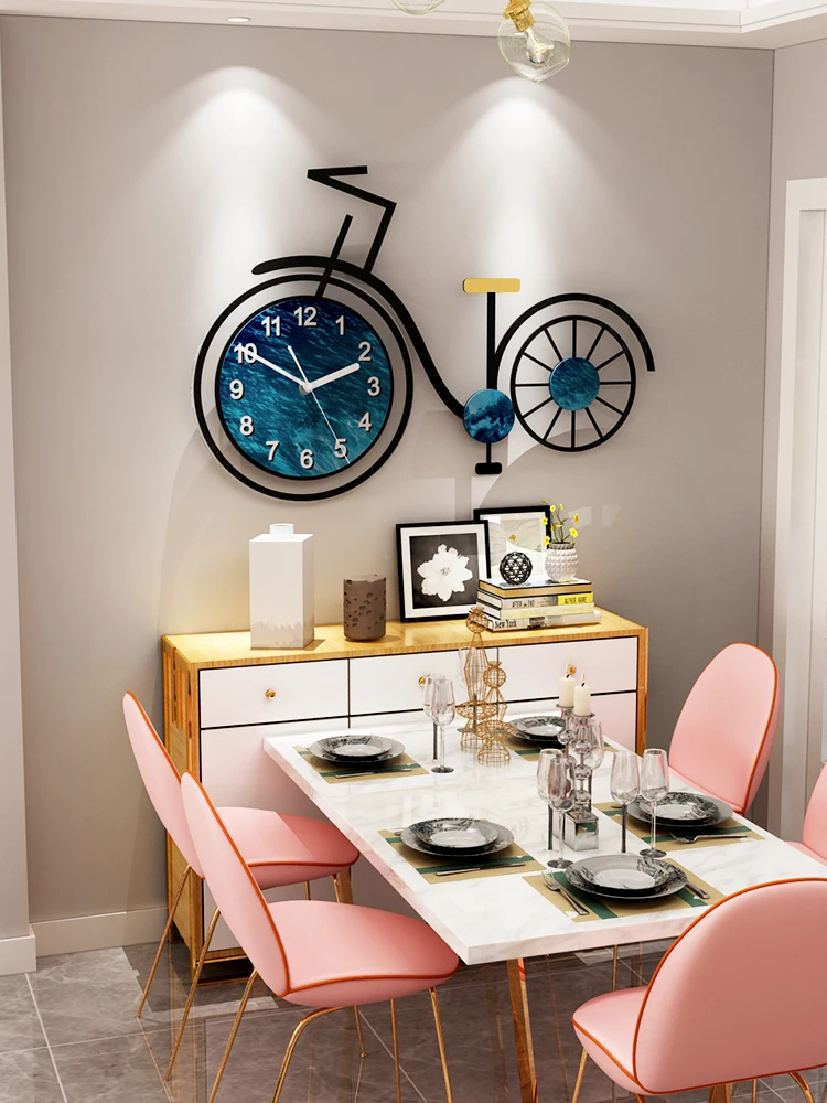 

Creative Modern Design Wall Clock Fashion Bicycle Nodic Large Wall Clocks Personality Unique Reloj De Pared Home Decorations