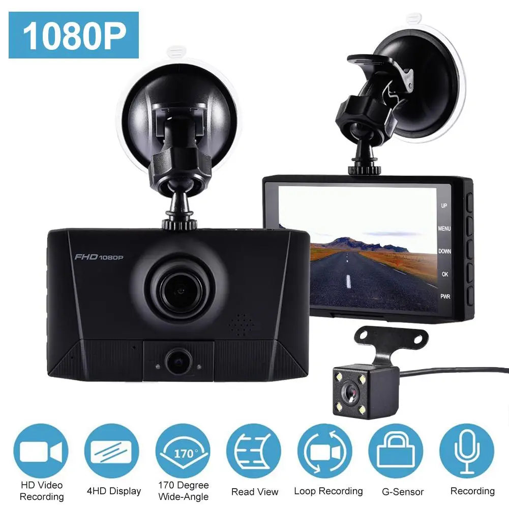 4 0 Full HD 1080P Автомобильный видеорегистратор Автомобильная камера цифровой