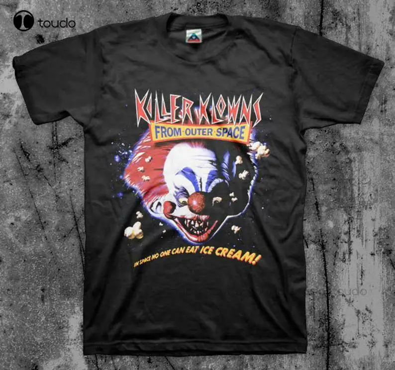 

Killer Klowns From Outer Space (1988) Movie Horror T-Shirt Unisex S-5XL Tee Womens White Tshirt Custom Aldult Teen Unisex Xs-5Xl