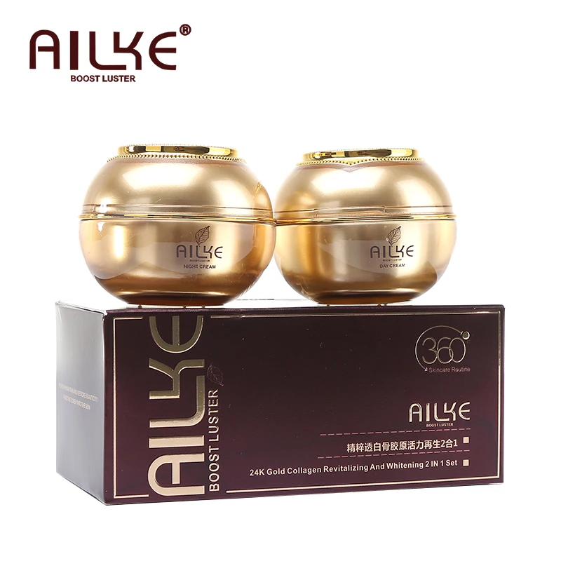 

AILKE Face Care Set Whitening Moisturizing Brightening Collagen Cream skin vitamin c acne soins du visage facial Beauty