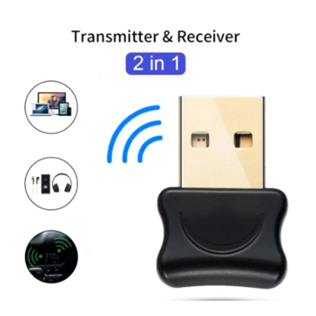 

Bluetooth-совместимый адаптер 5,0 USB-передатчик для ПК, компьютера, динамика, мыши, ноутбука, аудио принтера, приемника передачи данных