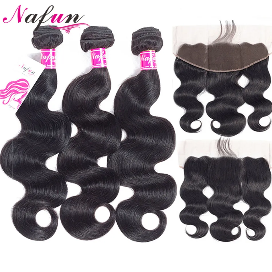 Nafun объемные волнистые пучки с фронтальным закрытием перуанские не Реми волосы