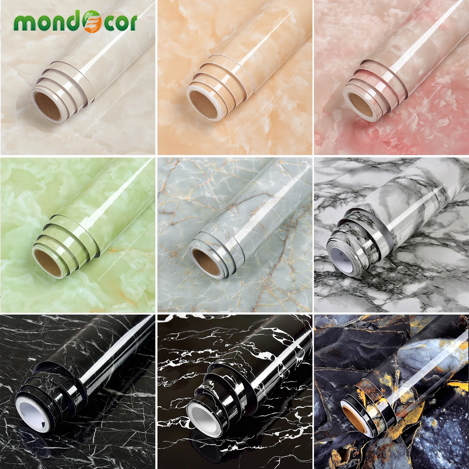 50 цветов мраморные самоклеющиеся ПВХ обои для гостиной пилинг и палка