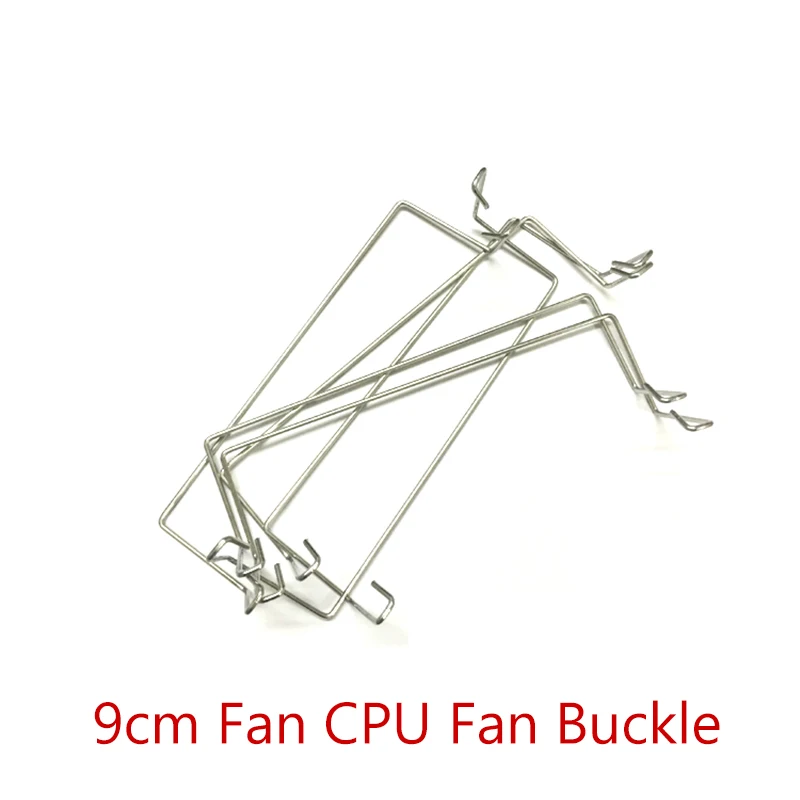 

10pcs 9CM Computer DIY Double Copper Tube CPU Radiator Buckle Fan Steel 9cm Fan Fixed Brcket with Well pack