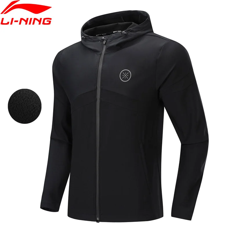 Мужские спортивные ветровки Li Ning теплая флисовая водонепроницаемая куртка с