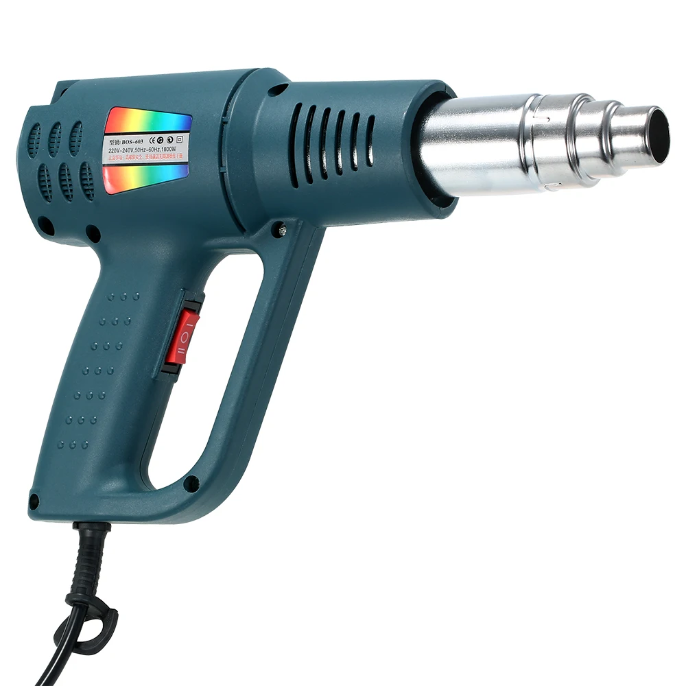 Горячий воздух пистолет тепловой регулируемый ПВХ усадочный инструмент фольги