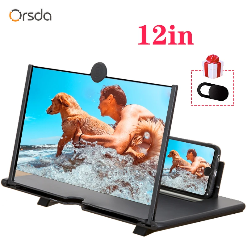 Orsda 12-pollici HD 3D Amplificatore Amplificatore Universale Dello Schermo Dello Schermo Del