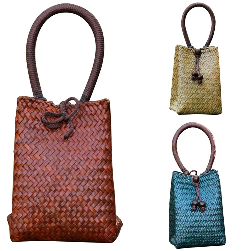 

Новинка, женская сумка-тоут, летняя пляжная соломенная сумка, ретро дорожный кошелек, БАЛИЙСКАЯ сумка