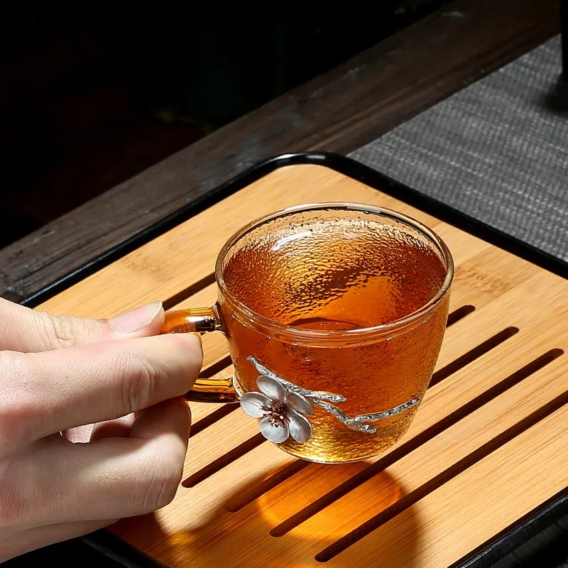 Винтажная чашка для чая Newyear 1 шт. термостойкая стеклянная кружка кофе и молока