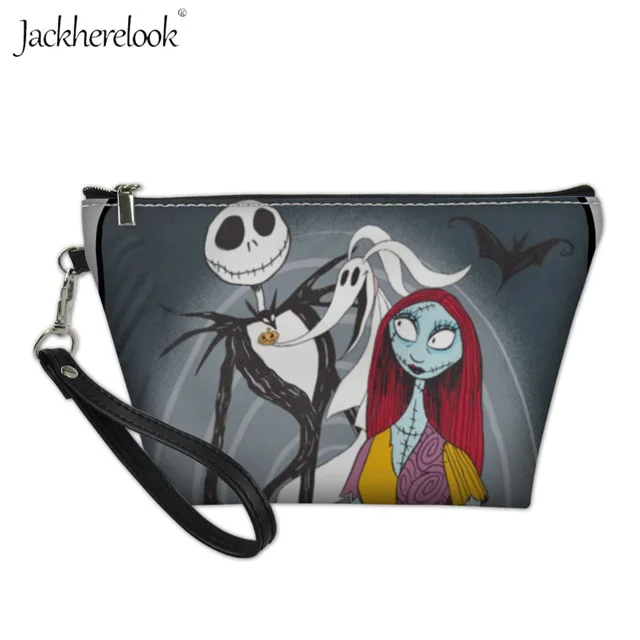 Jackherelook косметичка Для женщин Сумочка, косметичка Повседневное Макияж сумка с принтом "Кошмар перед Рождеством" Путешествия Сумочка-клатч мини кожаная сумка - Цвет: HMM1166Z8