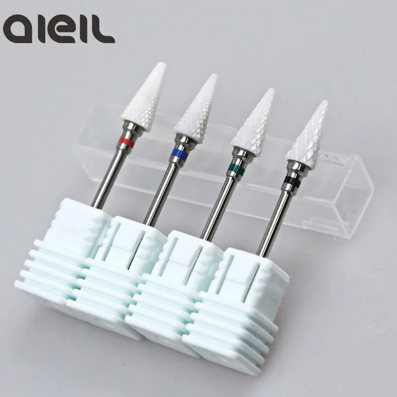 Керамический сверло для ногтей, керамические фрезы для маникюра, Электрический Фрезер для маникюра, фрезы для ногтей