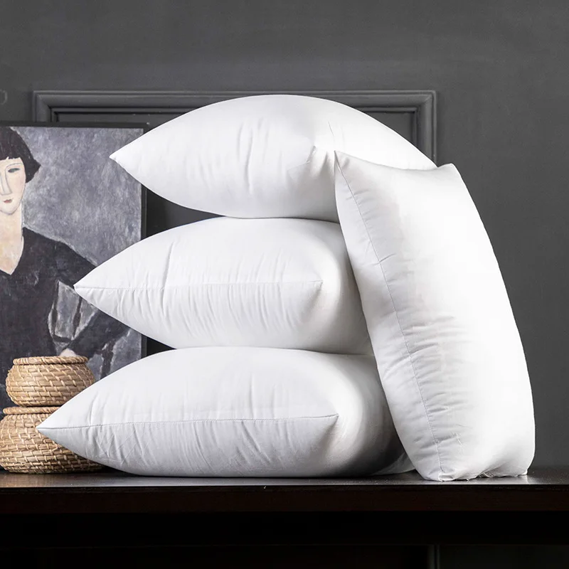 Однотонная мягкая подушка забавная для головы наполнитель из полипропилена и