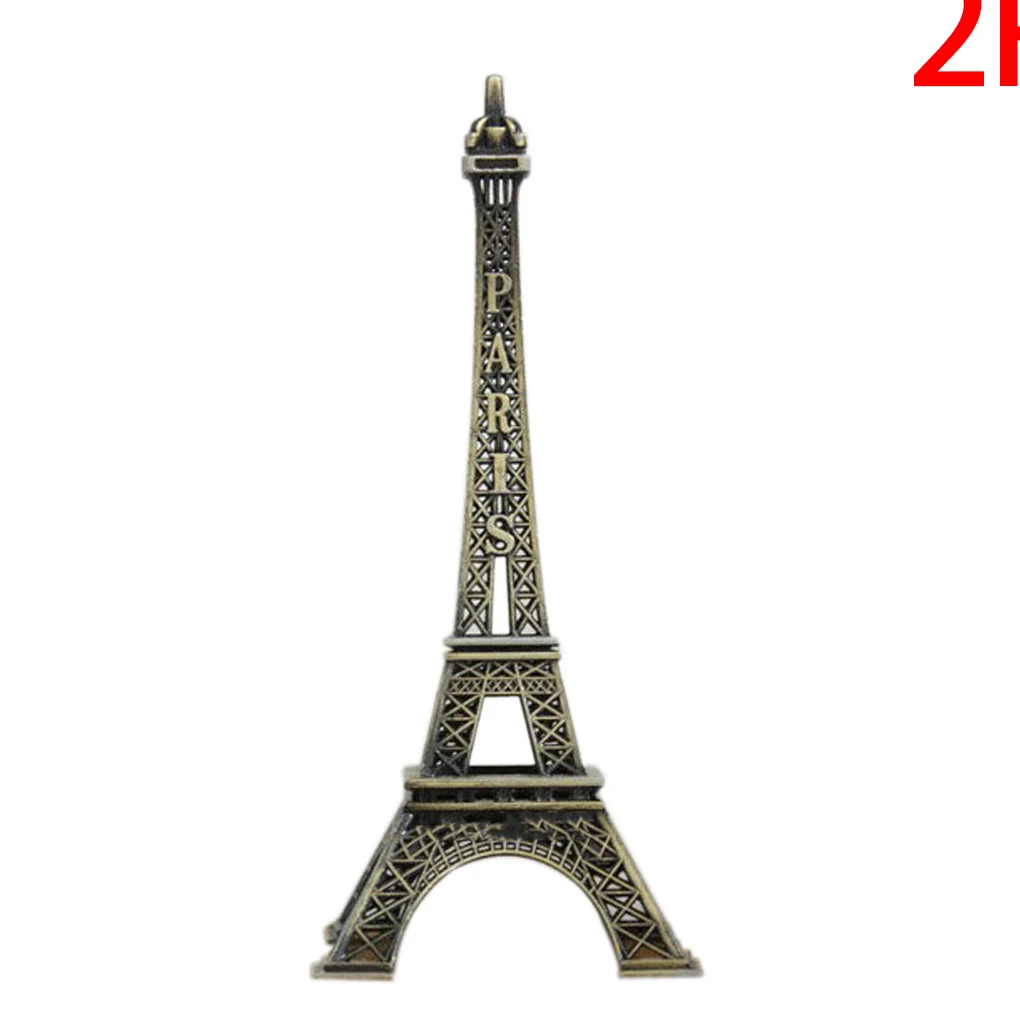 

2 Pieces Tour Souvenir Vintage Tower Paris France Souvenir Metal Model