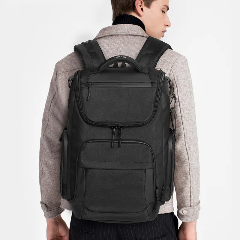ozuko brand new multifunction backpacks men 15 6 laptop business backpack school bags waterproof large capacity travel backpack free global shipping
