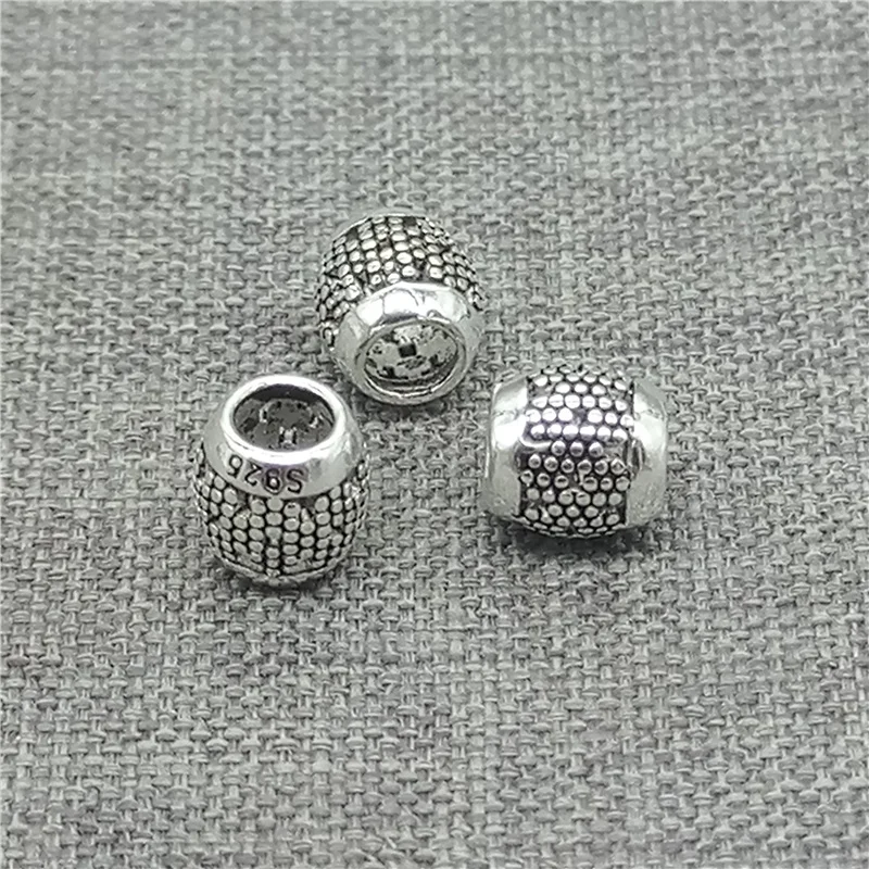 10 штук искусственных серебряных бусин в форме цветка для браслета ожерелья |