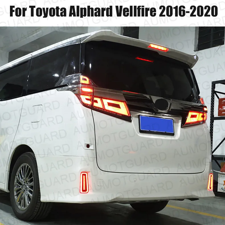 

For Toyota Alphard Vellfire 2016-2020 Stoplights Rear Fog Lamp 30 Series Modified Brake Light