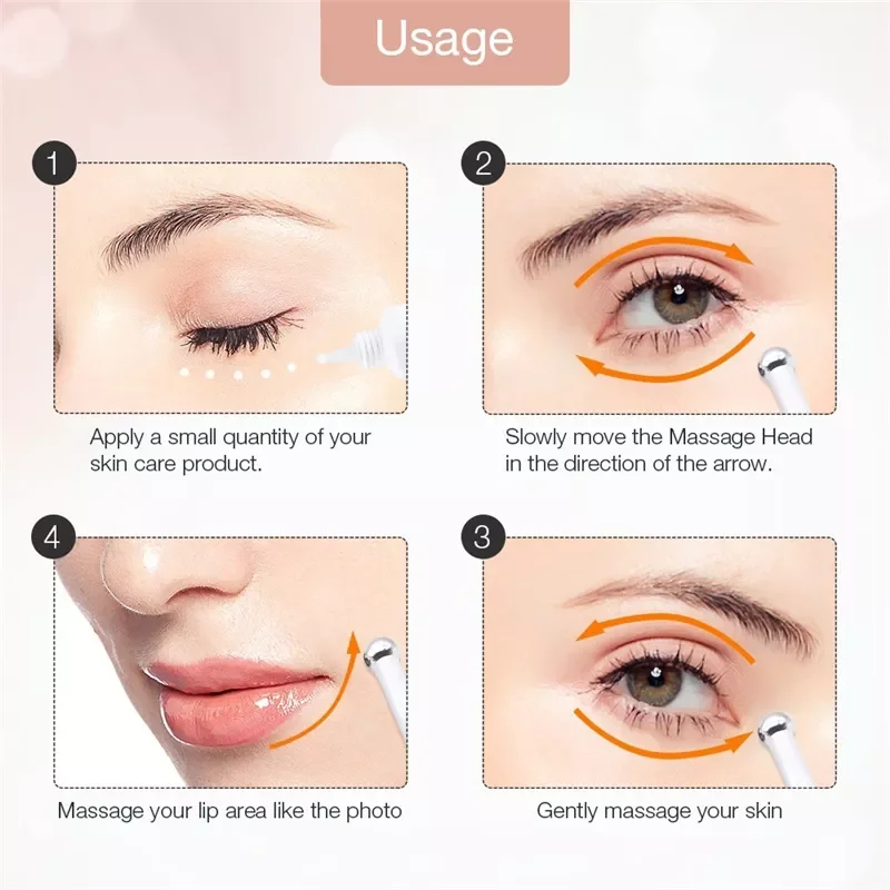 

Portable Mini Electric Eye Massage Pen Vibration Massager Eye Care Beauty Machine Remove Wrinkles Dark Circles Puffiness