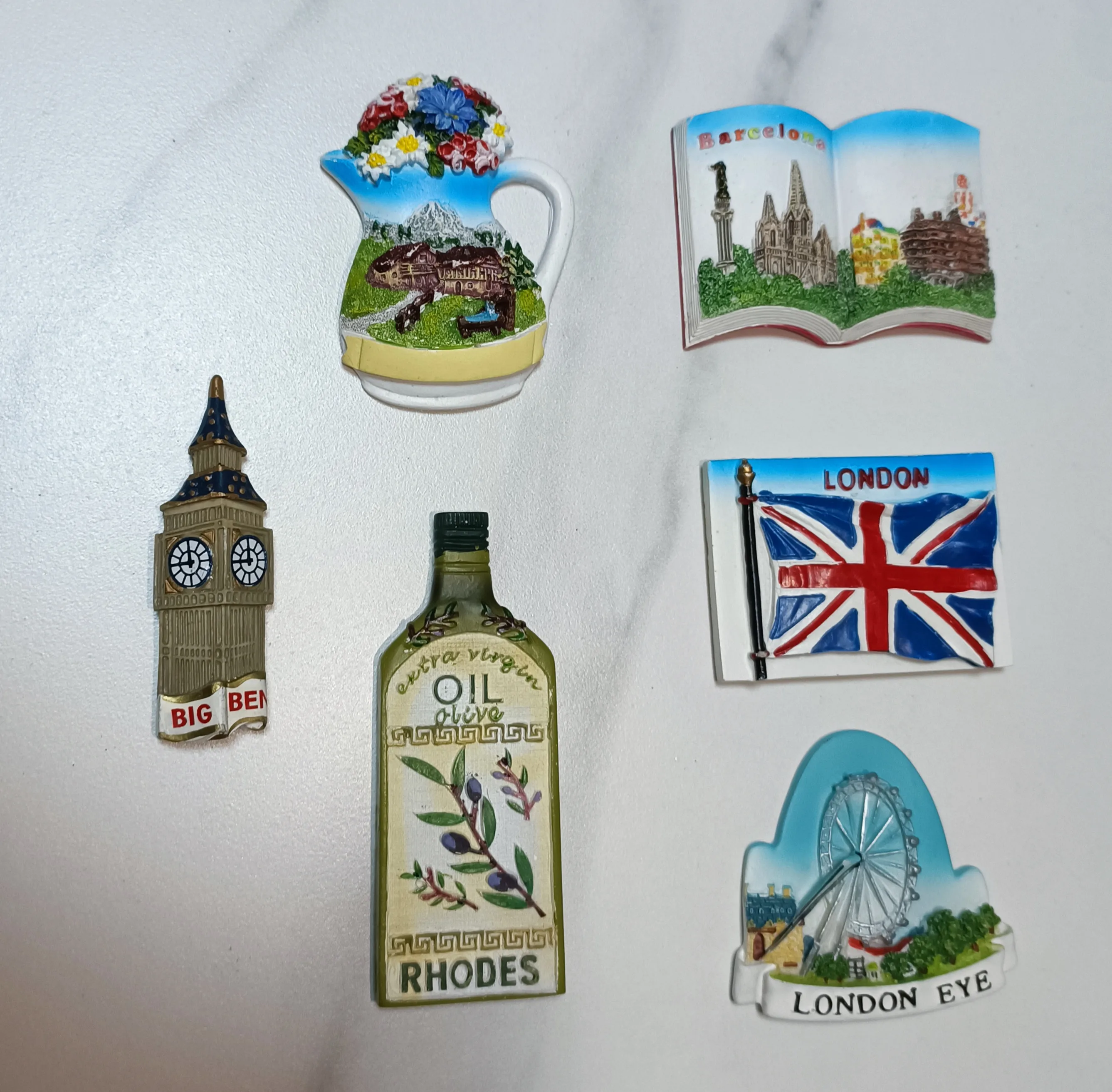 

World London Tourist Souvenir Fridge Magnets Decoration Articles Handicraft Magnetic Refrigerator Collector Collection Gifts