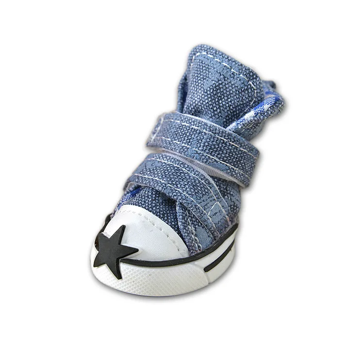 

Pet Shoes Spring Comfortable Dog Shoe for Small Dogs Cloth Breathable Light Cat Shoe 4 Pcs 1 Set Can't Drop Cats Shoes