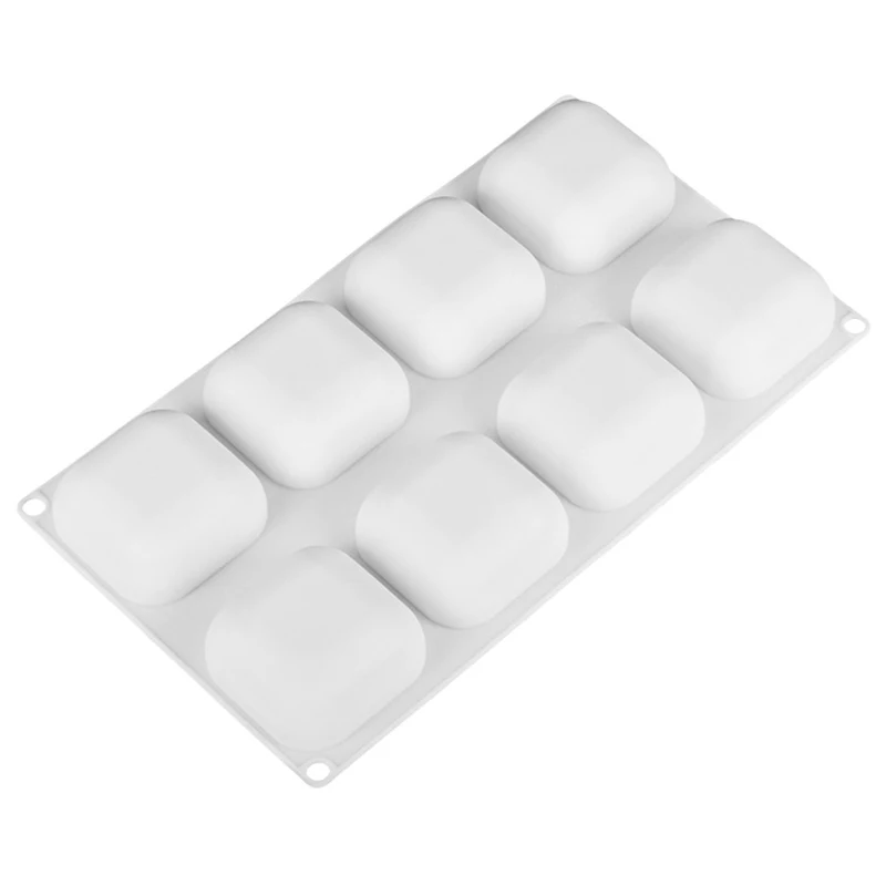 1 шт. Силиконовые 8 полости квадратной формы торта для выпечки Десерт Мороженое