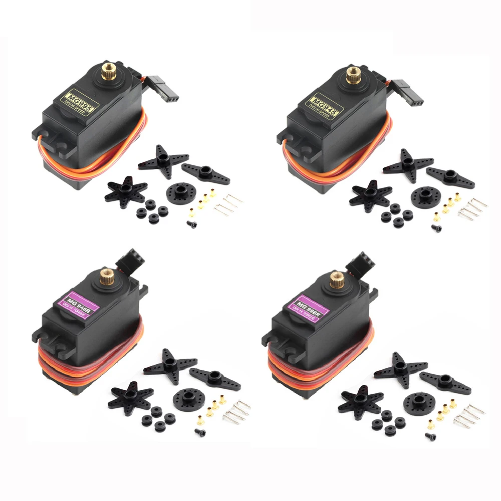 Сервопривод MG995 MG945 MG996R MG946R металлическая шестерня 13 кг для Futaba JR вертолета на