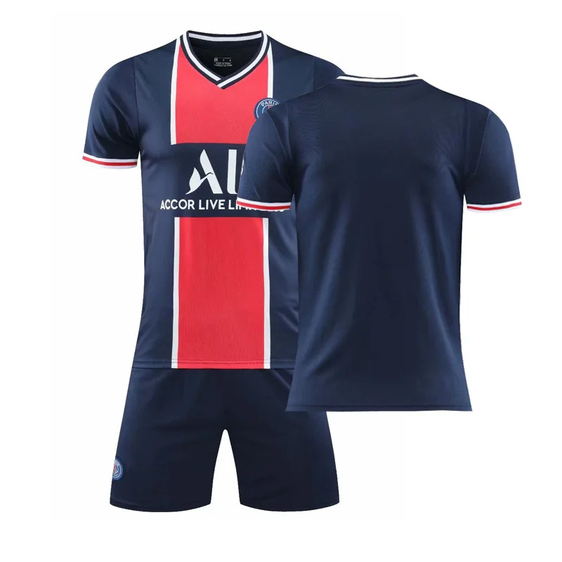 

2021 hot home away football suit star home same ball suit outdoor sports three piece match suit adult children's