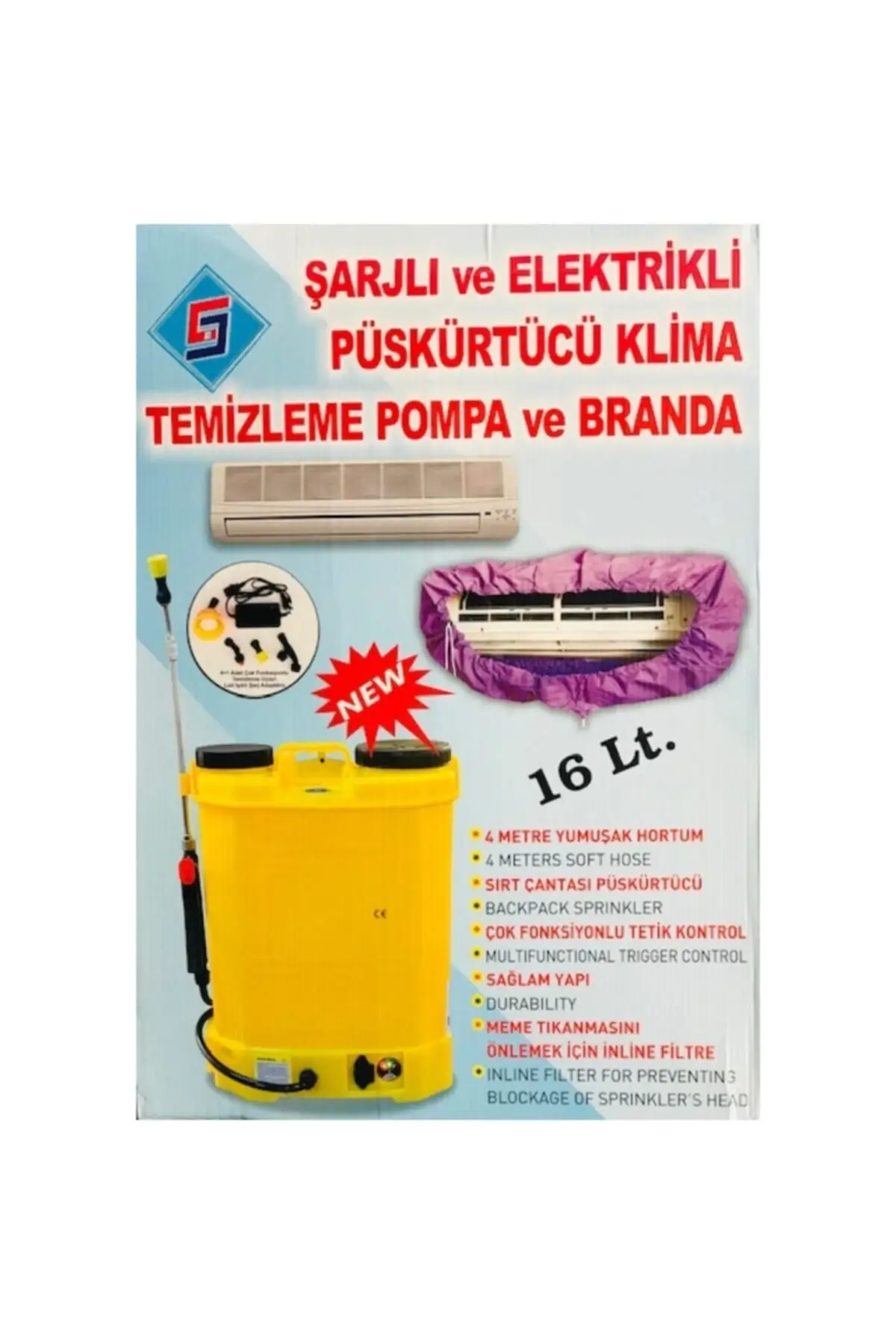 

Air conditioning Cleaning Medicine Olbrayt Pump Rechargeable