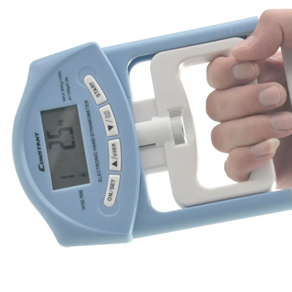 

200lb/90kg Electronic Digital Hand Dynamometer Hand Grip Strength Measuring Meter Digital LCD Auto Capturing Hand Grips Power