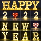 Светящаяся Светодиодная лампа с буквенным номером, ночник с английским алфавитом, Батарейная лампа, романтическая свадебная Рождественская вечеринка, украшение