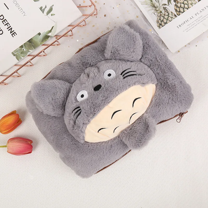 Gray hot bottle Милый Кот, горячая бутылка, сумка для воды, Тоторо, горячая сумка, электрическая грелка, зарядка, зимние грелки, плюшевые теплые сокровища JJ50613 - Цвет: Gray hot bottle