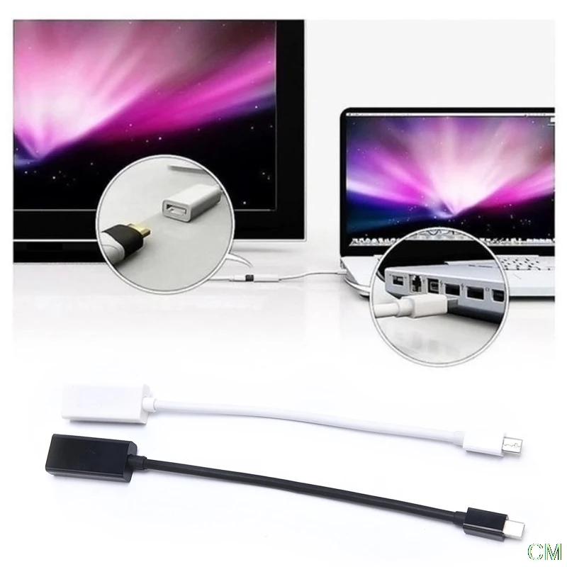 HDMI совместимый адаптер Mini DP кабель 2 hdmi конвертер для MacBook Pro Air 4K * 2K HDTV
