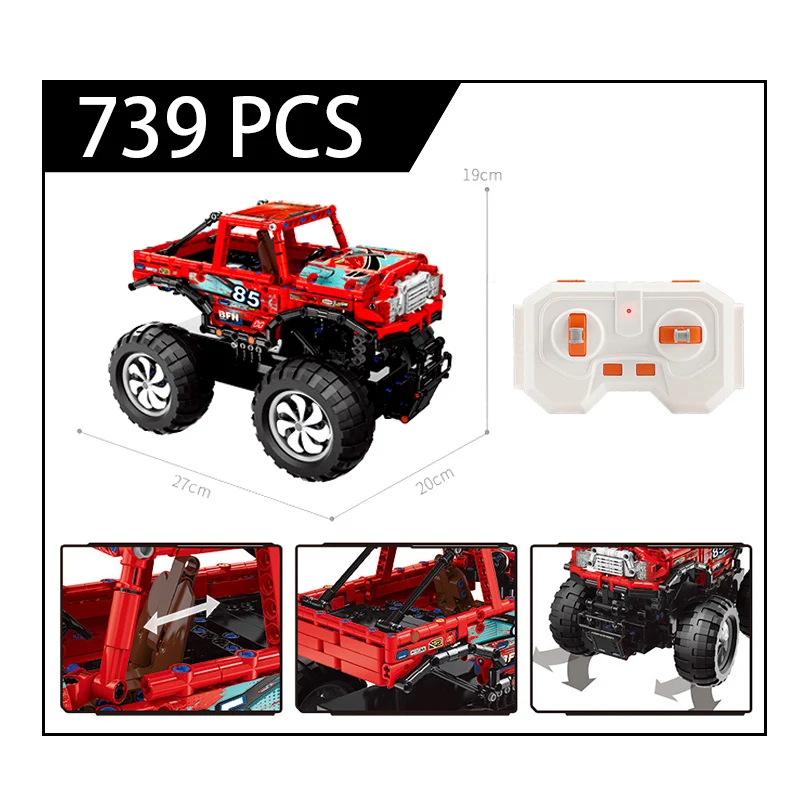 700 шт. + строительные блоки внедорожник автомобиль мощность USB колеса сборные