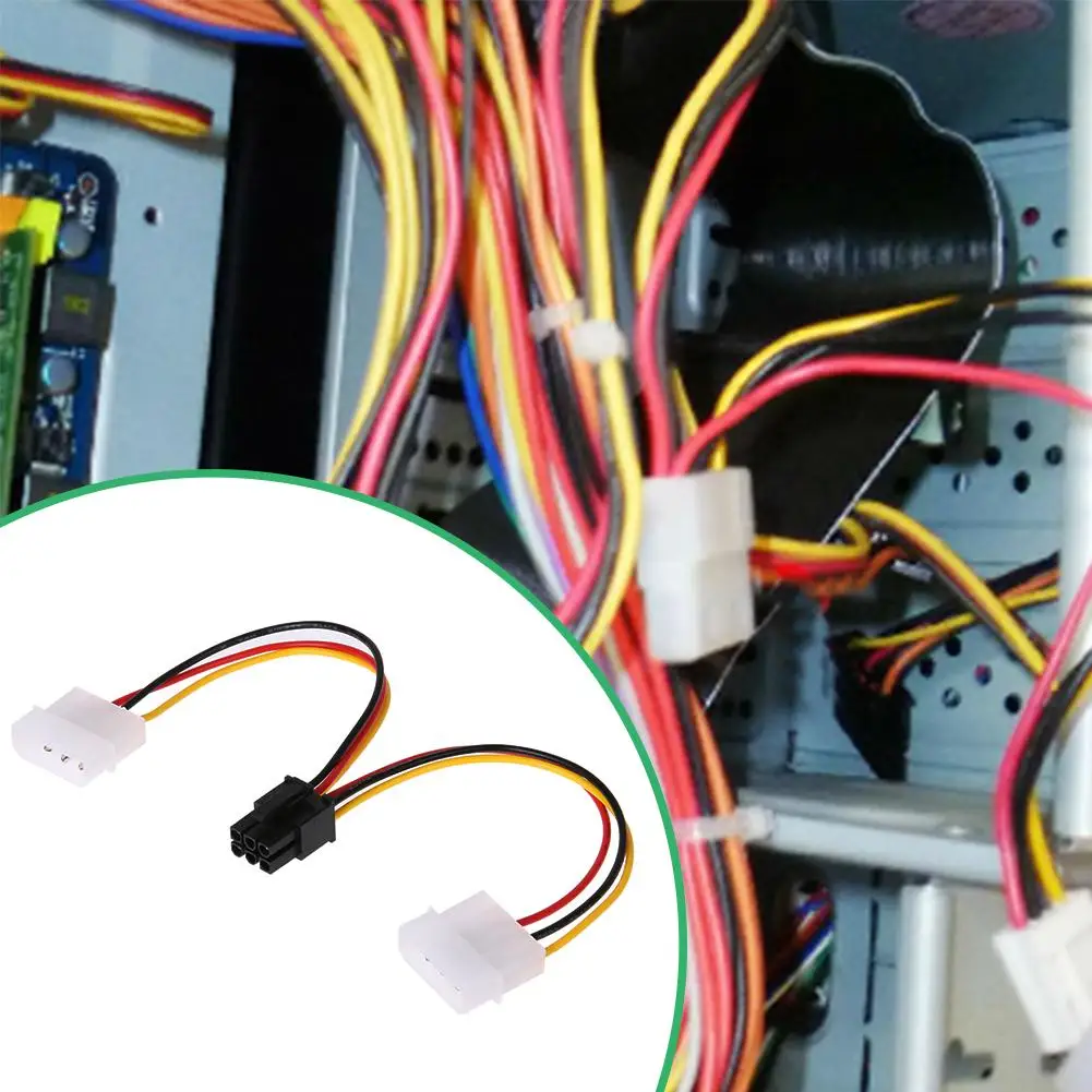 

3 шт. Дисплей карты Мощность линия 4pin, 6pin линия специальное док-станция для ноутбука Мощность адаптер для майнера биткоинов добычи полезных ...