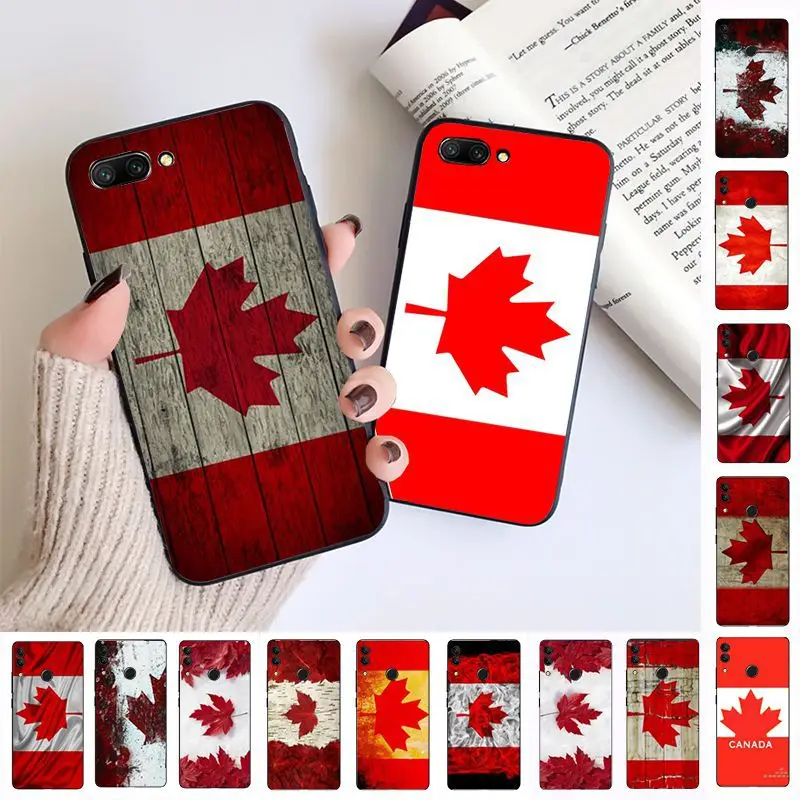 Канадского флага мягкий чехол для мобильного телефона huawei honor 10 10i 10lite 8c 8A 8X 9 9A 9lite