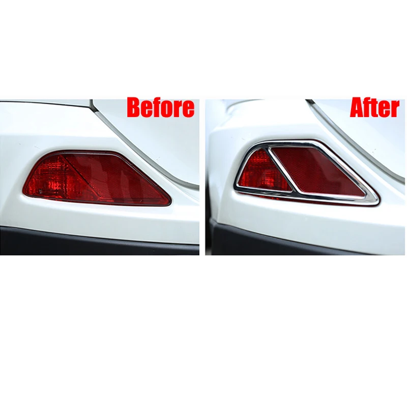 Автомобильная хромированная накладка на заднюю фару из АБС пластика наклейка