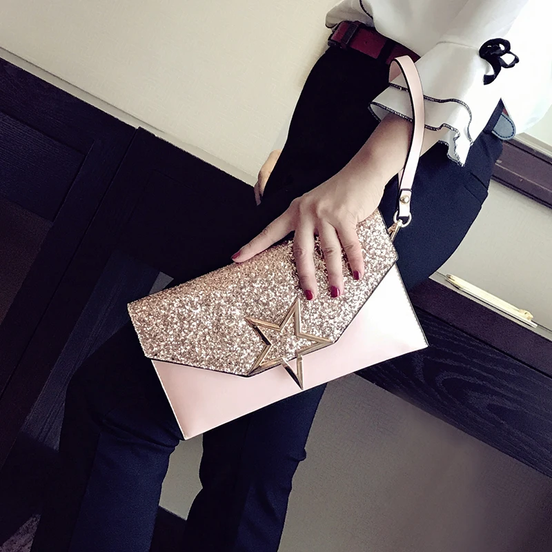 Fashion Women Clutch Wallet High Quality Phone Purse Female Chain Handbag Casual Shoulder Crossbody bag Lady Banquet Evening bag