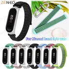 Ремешок для Xiaomi mi 34 мягкий Тканый нейлоновый ремешок для часов сменный ремешок для mi band 3 4 умные часы ремешки аксессуары браслет