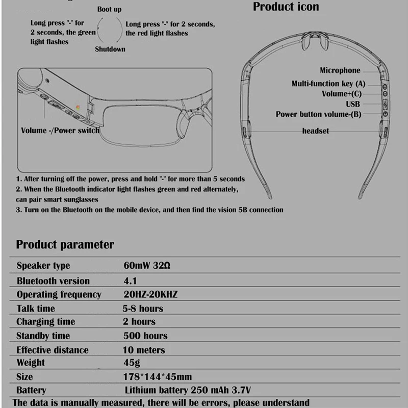 저렴한 신제품 5B 스마트 안경 블루투스 선글라스, 오픈 오디오 블루투스 안경 헤드셋 스포츠 전화 음성 네비게이션