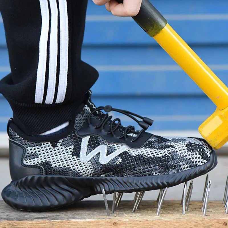 Рабочая обувь мужская защитная проколов кроссовки мужские безопасности Сталь