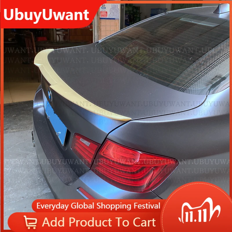 

Стильное крыло багажника M4 для BMW 5 серии 520i 528i 525i F10 F18 2010-2017, Автомобильный задний спойлер из АБС-пластика, спортивный спойлер для украшения а...